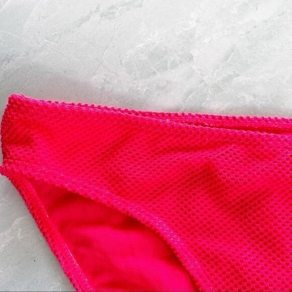 NOBO textured bright pink bikini bottom sz M - Picture 2 of 4
